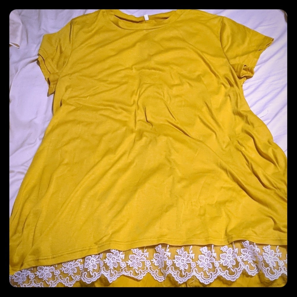 Yellow tunic top